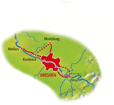 Dresden Umgebung - Karte