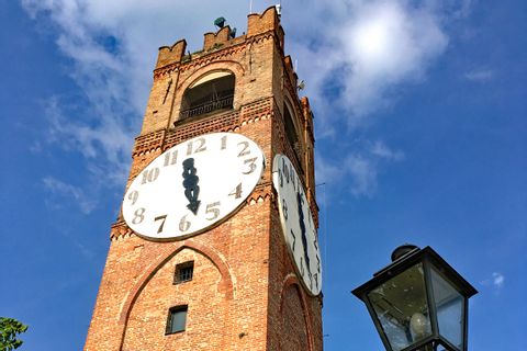 Clock tower in Mondovi