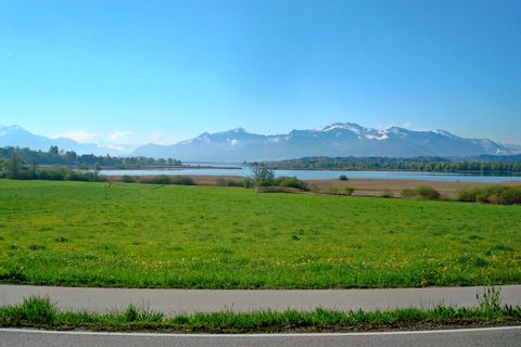 View over the northern side of Lake Chiemsee