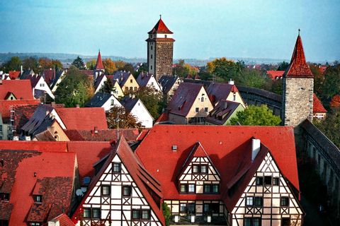 Häuser von Rothenburg