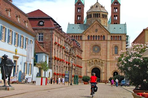 By bike to the cathedral of Speyer